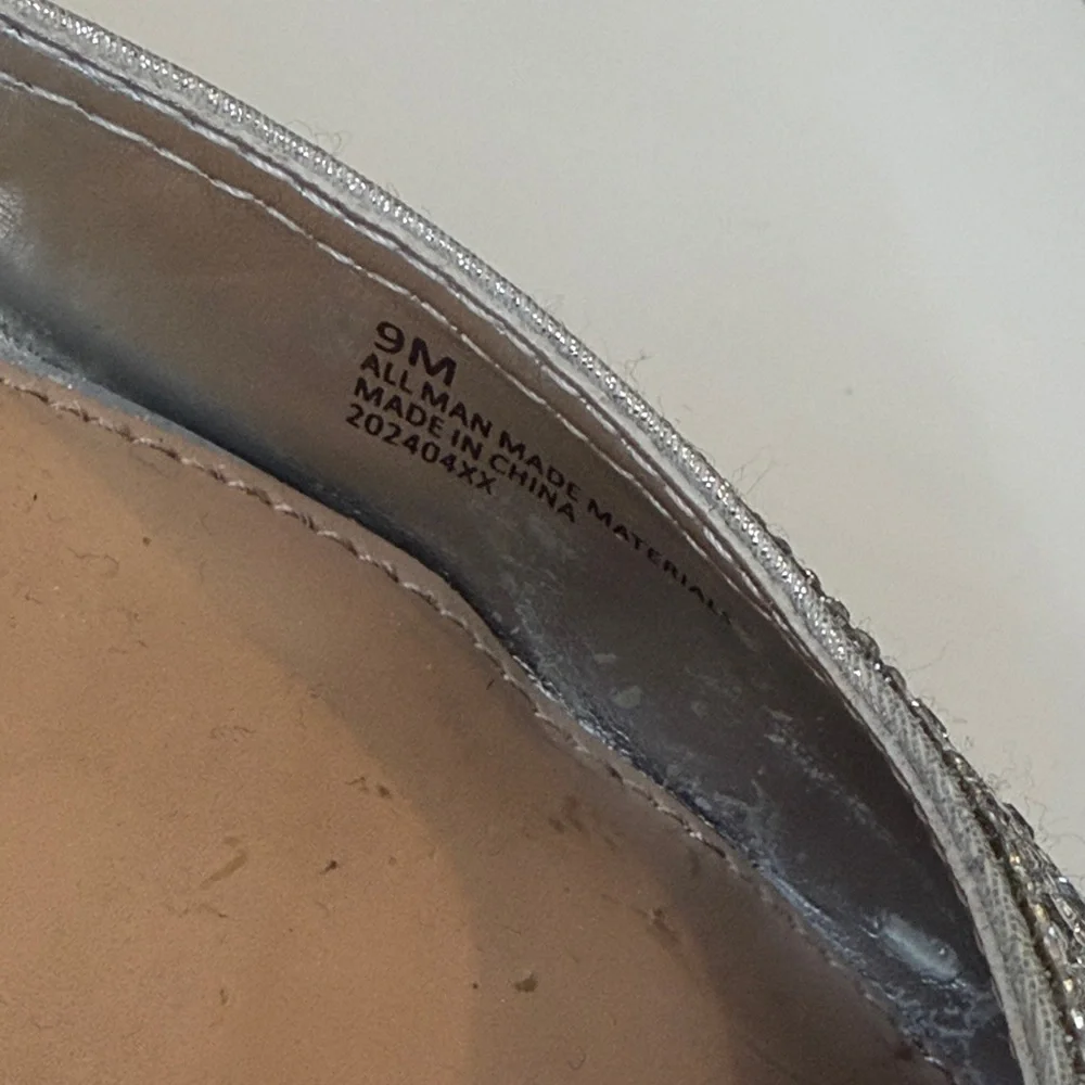 Gianni Bini Silver Embellished Heels - Picture 2 of 8